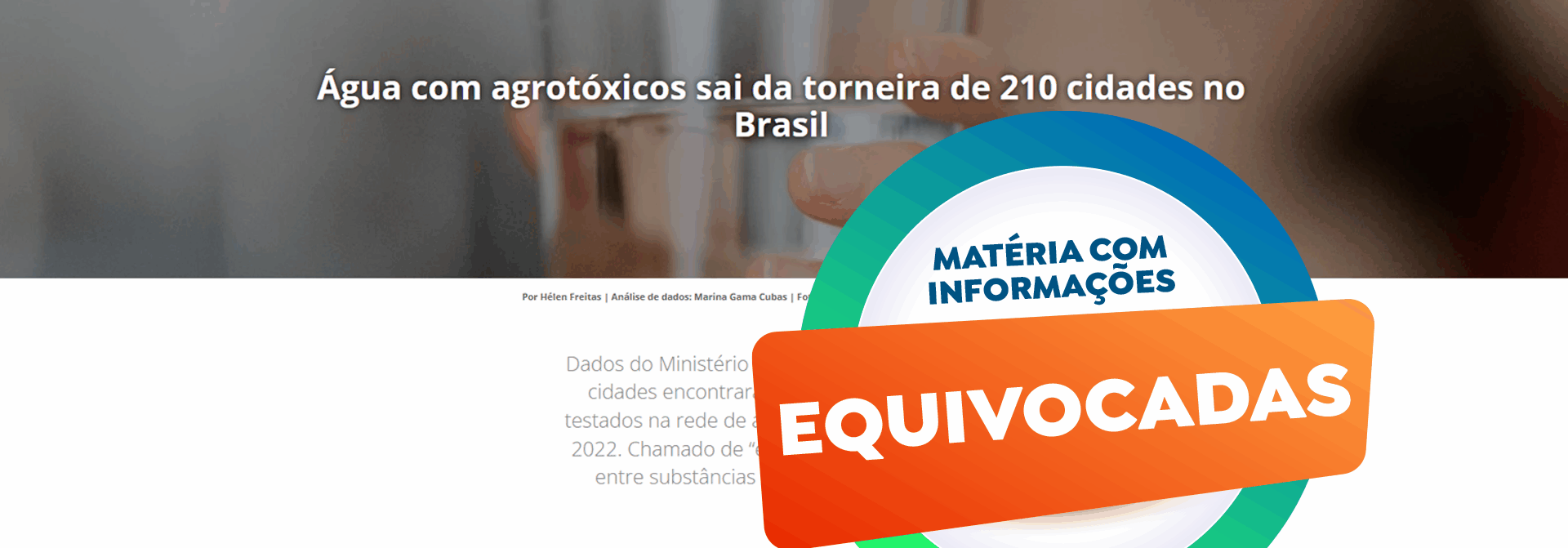 Cagece informa que não há agrotóxico em água tratada no Ceará