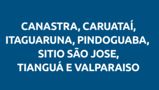 Localidades: Canastra, Caruatai, Itaguaruna, Pindoguaba, Sitio Sao Jose, Tiangua e Valparaiso