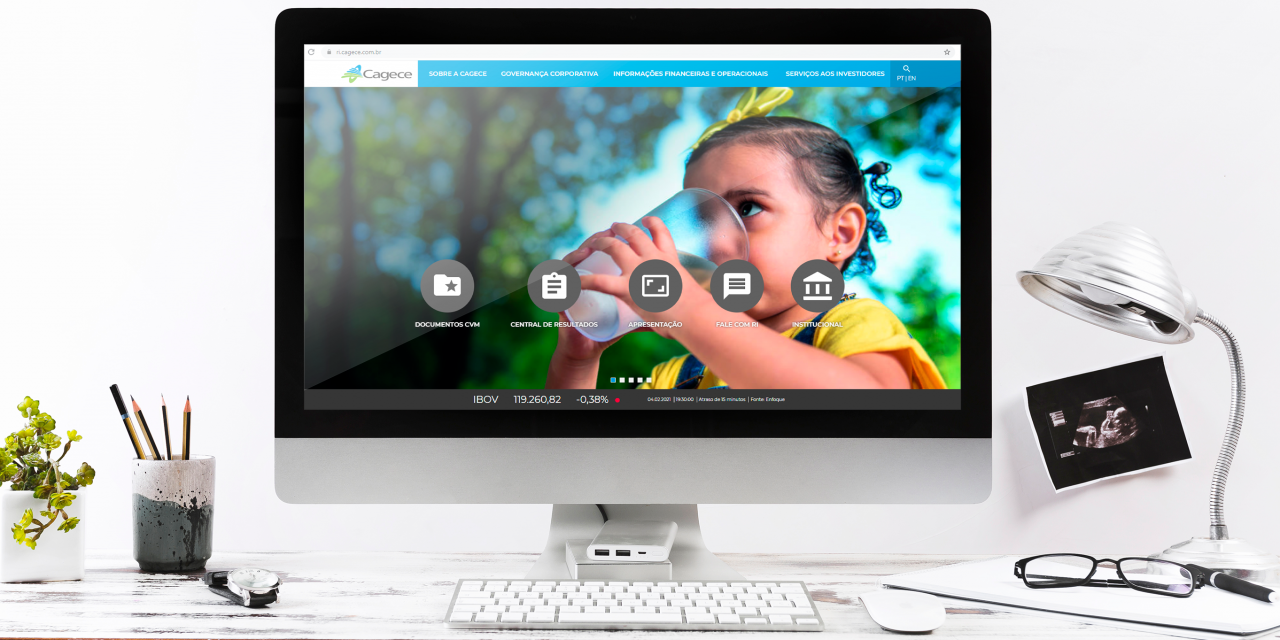Cagece lança portal de Relações com Investidores