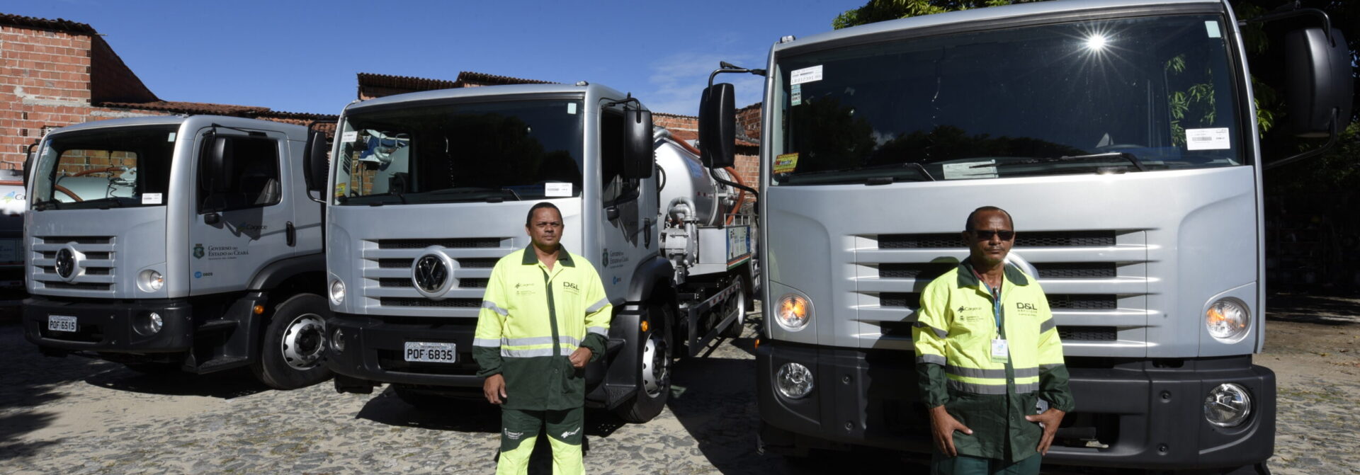 Governo do Ceará e Cagece fazem aquisição de 30 caminhões especializados na manutenção da rede de esgoto