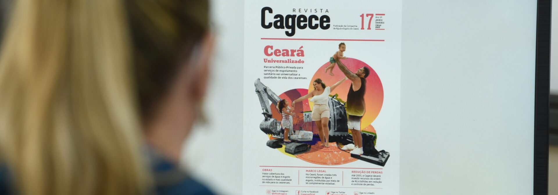 17ª edição da Revista Cagece celebra 50 anos da empresa e destaca os caminhos para a universalização dos serviços
