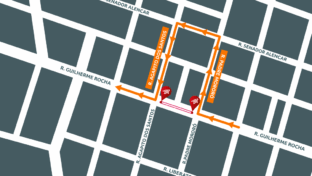 Cagece realiza obra na rede coletora de esgoto da rua Guilherme Rocha, no Centro de Fortaleza