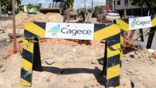 Avenida Raul Barbosa recebe obra de esgotamento sanitário da Cagece