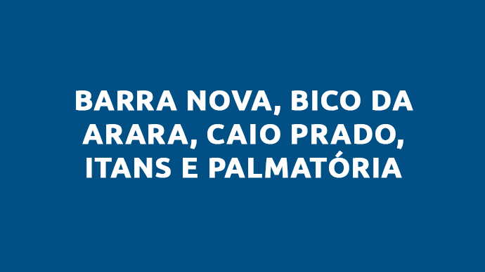 Barra Nova, Bico Da Arara, Caio Prado, Itapiuna e Palmatoria