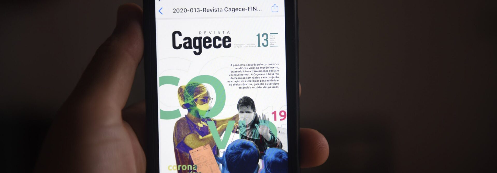 Edição histórica da Revista Cagece tem cobertura especial sobre a pandemia do coronavírus