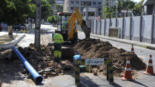 Rua Ana Bilhar recebe obra de substituição de 110 metros de tubulação