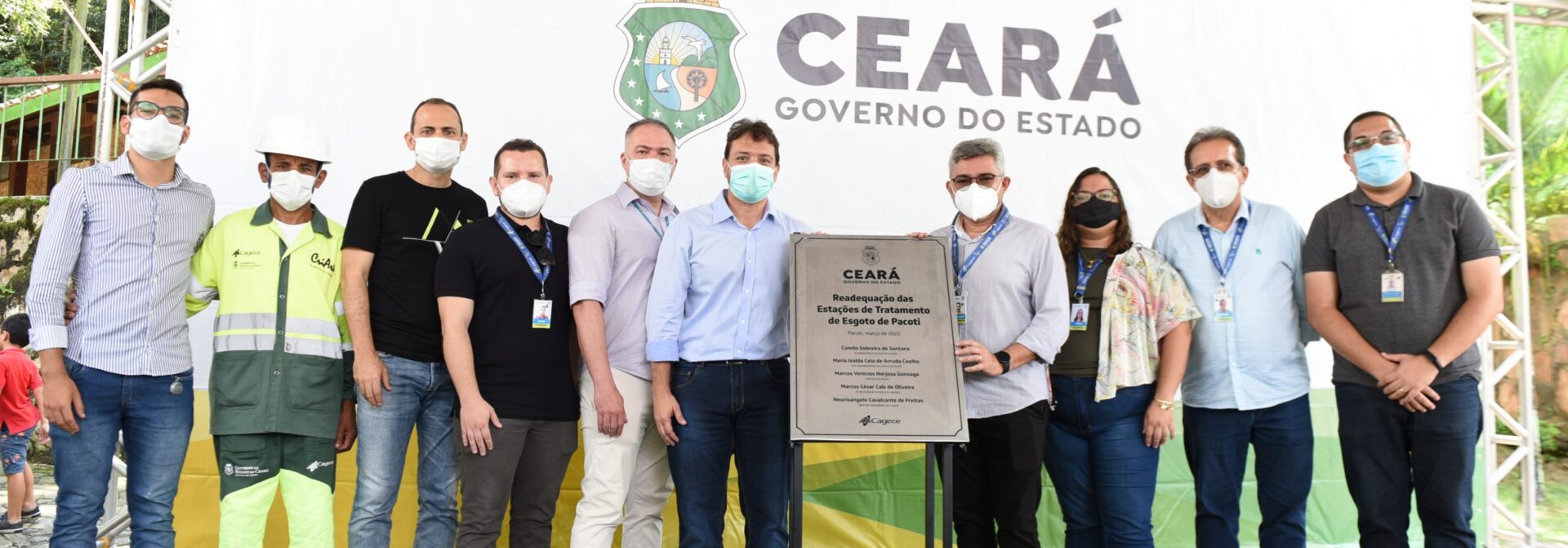 Cagece e Governo do Ceará entregam sistema de esgotamento sanitário em Pacoti e anunciam nova rede de abastecimento de água em Guaiúba