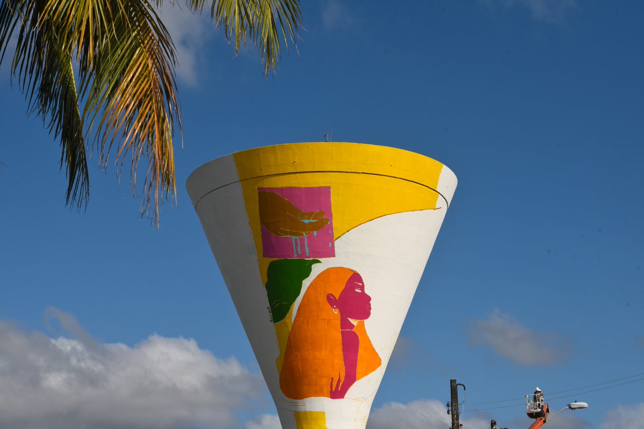 Reservatórios da Cagece ganham toque de arte urbana pelo Festival Além da Rua