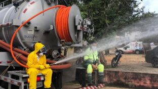 Cagece realiza sanitização de cidades do interior em parceria com prefeituras dos municípios