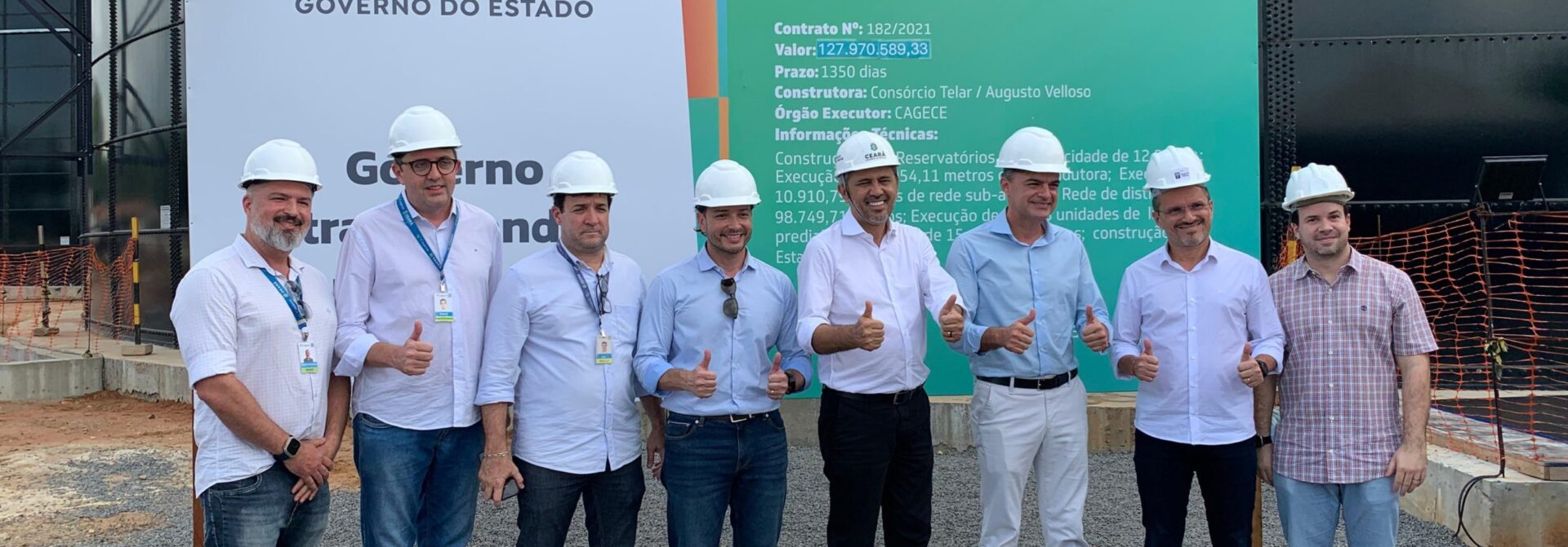 Governador visita obras de abastecimento de água e ampliação de esgoto em Juazeiro do Norte