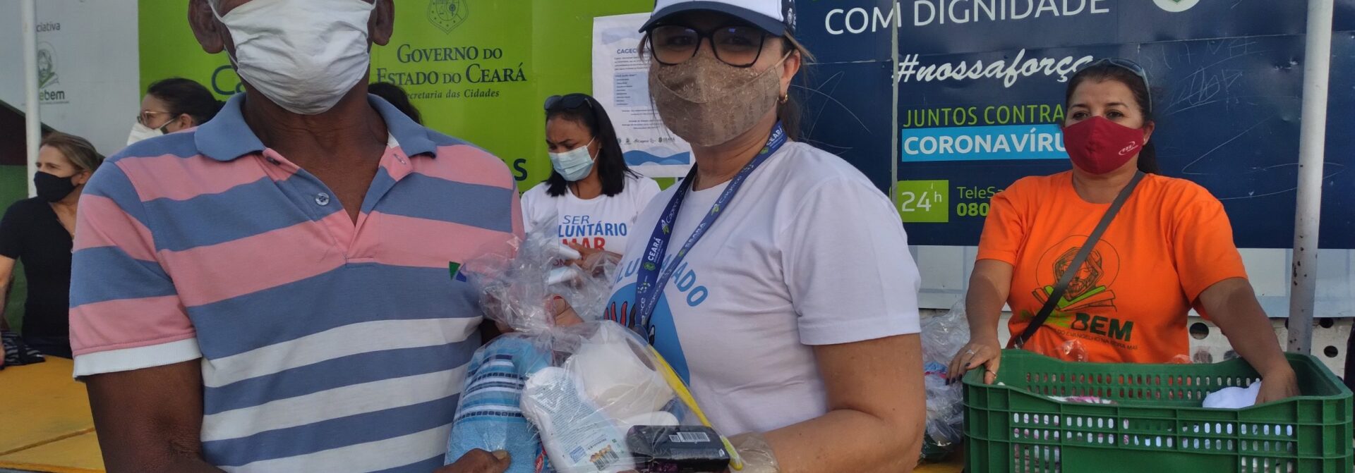 Cagece Solidária: a companhia distribui 100 kits de higiene para pessoas em situação de rua