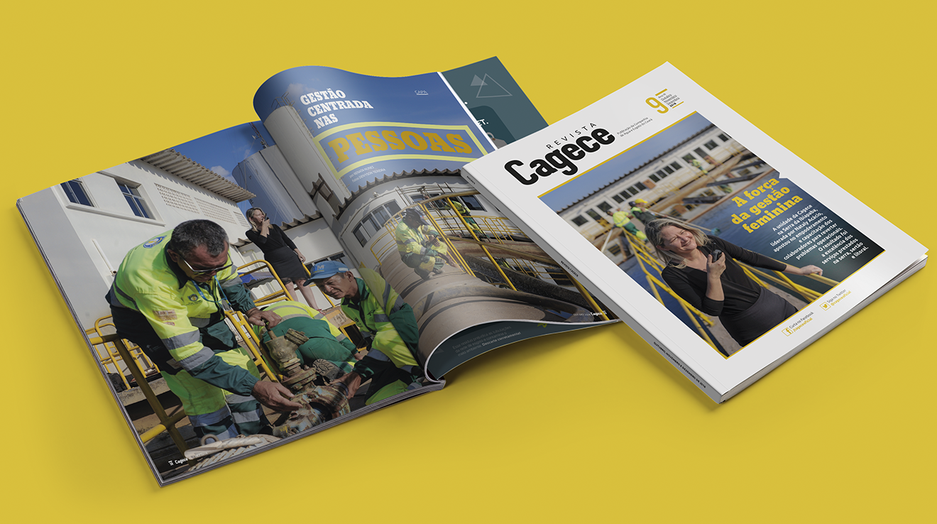 Nona edição da Revista Cagece circula nas versões impressa e digital